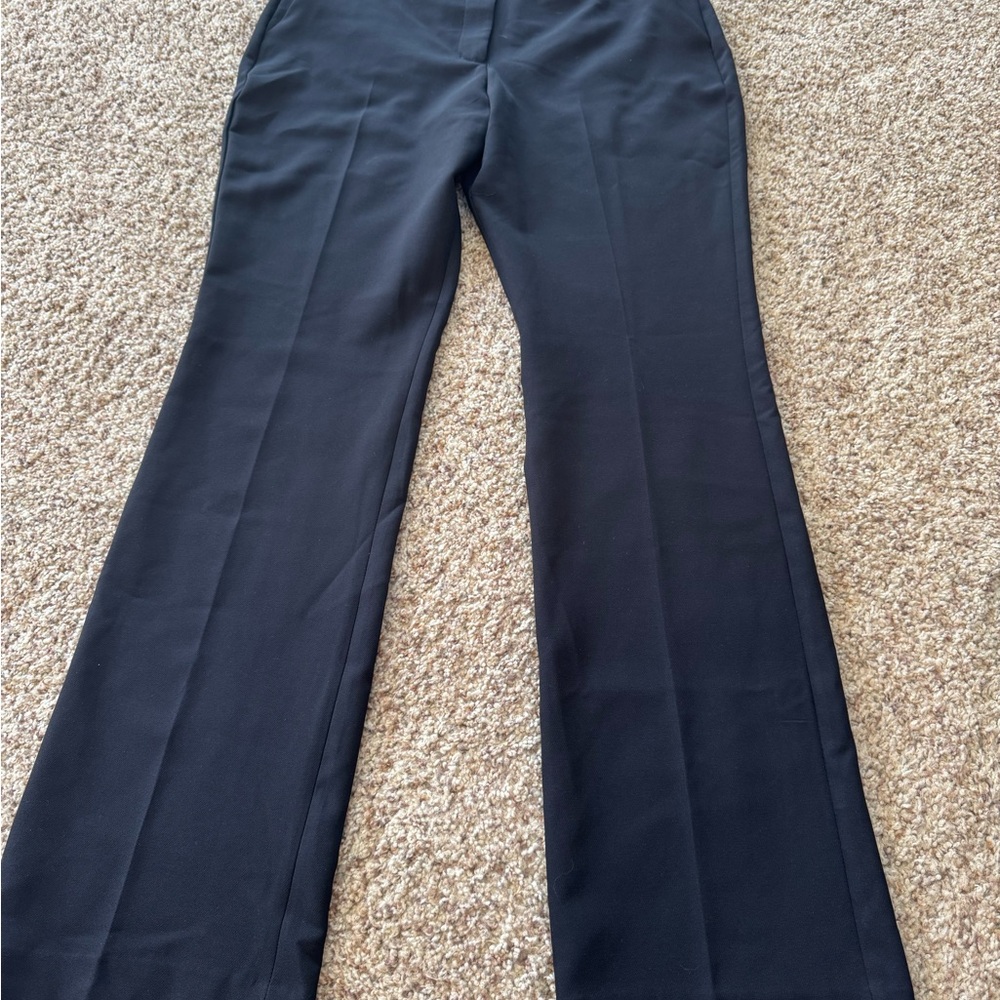 Express Editor Black Flare Boot Cut Pants size 10